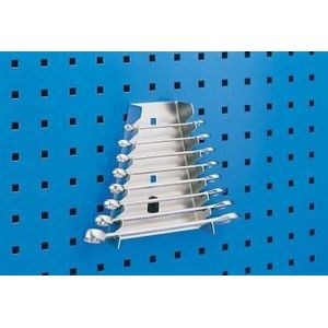 Bott Moersleutelhouder | H180xB70/145xD40mm | 8 opnamen verticaal v. perforatieplaten | voor Geperforeerde platen | 1 stuk - 14017002 - 14017002