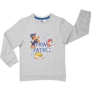 Paw Patrol Sweater / Sweatshirt - Katoen - Marshall / Chase / Rubble - Grijs - Maat 122/128