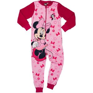 Minnie Mouse - Jumpsuit - Roze - 100% Polyester Microfleece