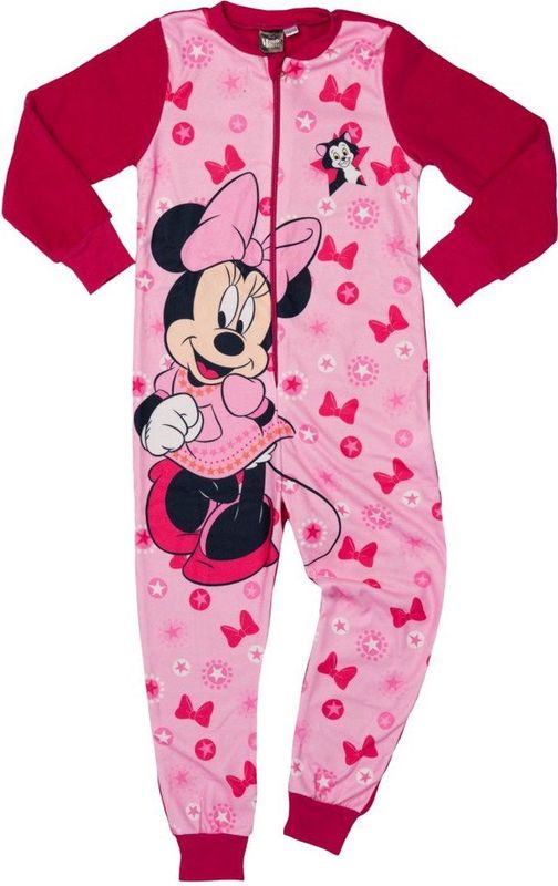 Minnie Mouse - Jumpsuit - Roze - 100% Polyester Microfleece