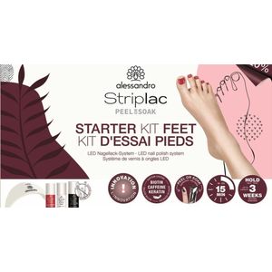 Alessandro - Striplac Peel Or Soak - Starter Kit - Sunkissed Pink - 18 ml
