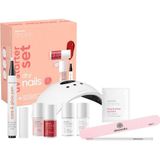 Striplac - Startset - Droge Nagels - Inclusief UV Nagellakken - Verzorging & Glans Pen