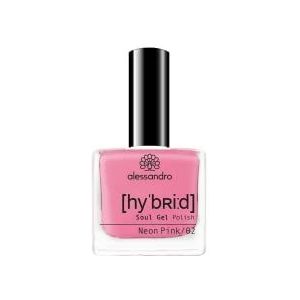 alessandro HYBRID Lack Neon Pink - knalliges Pink - In nur 3 Schritten - perfekte Nägel ohne LED -bis zu 10 Tagen halt! 8 ml