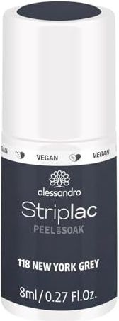 Alessandro - Striplac Peel or Soak - Gellak - Grijs - 8 ml