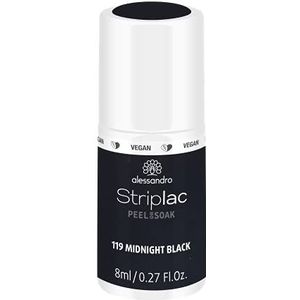 Alessandro Striplac Peel or Soak - Gellak - 119 Midnight Black - 8 ml