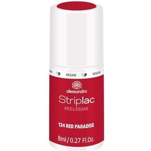 Alessandro Striplac Peel or Soak - Gellak - 124 Red Paradise - 8 ml
