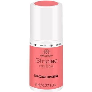 Alessandro Striplac Peel or Soak - Gellak - 130 Coral Sunshine - 8 ml