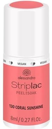 Alessandro Striplac Peel or Soak - Gellak - 130 Coral Sunshine - 8 ml