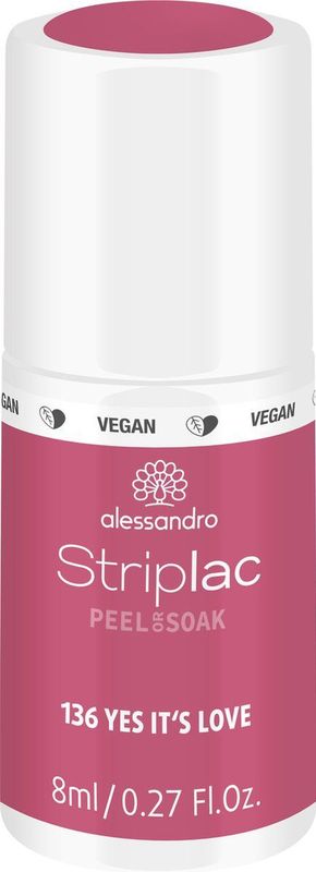 Alessandro Striplac Peel or Soak - Gellak - 136 Yes Its Love - 8 ml