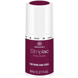 Alessandro Striplac Peel or Soak - Gellak - 138 Wine And Soul - 8 ml
