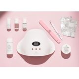Alessandro Striplac Starterkit - Gelnagellak Set met LED Lamp - Inclusief Kleurlak Roze - Gellak Starterspakket 9 pcs