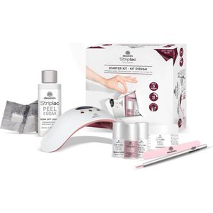Alessandro Striplac Starterkit - Gelnagellak Set met LED Lamp - Inclusief Kleurlak Roze - Gellak Starterspakket 9 pcs