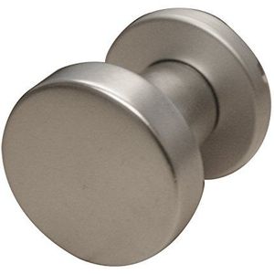 Alpertec 40112330K1 aluminium deurknop vast op rozet Ø 50 mm zilver geanodiseerd deurklink deurbeslag nieuw