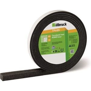 illbruck TP605 Cocoband met Komo Keur - voegenband 15/2 mm - zwart - rol a 12,5 meter
