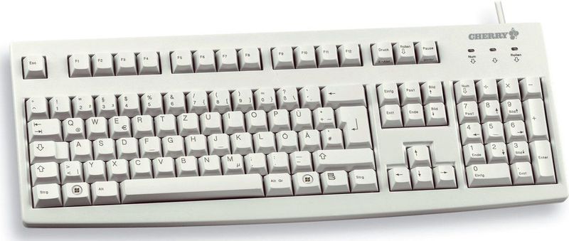 CHERRY G83-6105 toetsenbord Universeel USB QWERTZ Duits Grijs