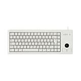 CHERRY G84-4400, Kompakte Tastatur mit Trackball, Deutsches Layout (QWERTZ), Kabelgebunden (USB-Anschluss), 2 Maustasten, Mechanische CHERRY ML Switches, Grau