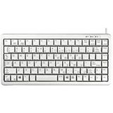 CHERRY Compact Keyboard G84-4100, internationale indeling, QWERTY-toetsenbord, bedraad toetsenbord, compact ontwerp, ML-mechanica, lichtgrijs