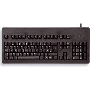 CHERRY G80-3000, Duits toetsenbord, QWERTZ, bekabeld toetsenbord, mechanisch toetsenbord, Cherry MX Black SWITCHES, zwart
