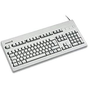Cherry G80-3000, Duits toetsenbord, QWERTZ, bekabeld toetsenbord, mechanisch toetsenbord, MX Blue Switches, lichtgrijs