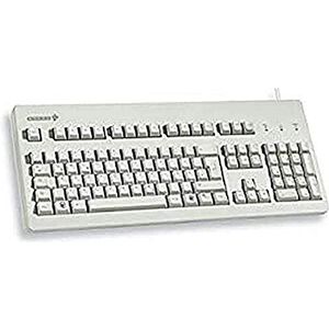 Cherry G80-3000, internationale lay-out, QWERTY-toetsenbord, bekabeld toetsenbord, mechanisch toetsenbord, MX Brown SWITCHES, lichtgrijs