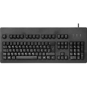 CHERRY G80-3000, Duitse layout, QWERTZ toetsenbord, bedraad toetsenbord, mechanisch toetsenbord, CHERRY MX BLUE SWitCHES, Zwart