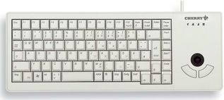 CHERRY XS Trackball toetsenbord Universeel USB QWERTY Amerikaans Engels Grijs