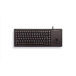 CHERRY XS Trackball-toetsenbord, internationale indeling, QWERTY-toetsenbord, bedraad toetsenbord, mechanisch toetsenbord, ML-mechanica, optische trackball met twee muisknoppen, zwart
