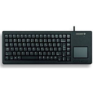 CHERRY XS Touchball Keyboard, Duitse lay-out, QWERTZ-toetsenbord, bekabeld toetsenbord, mechanisch toetsenbord, mechanisch ML, hoogwaardig touchpad met twee muisknoppen, zwart