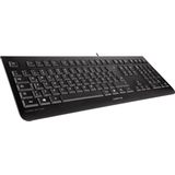 CHERRY KC 1000, Bedraad toetsenbord, Franse indeling (AZERTY), Plug & Play via USB-poort, Plat ontwerp, Fluisterstille toetsaanslag, Zwart