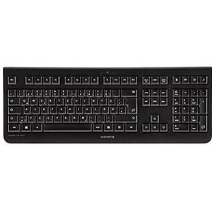 CHERRY DW 3000, draadloos toetsenbord en muisset, Franse lay-out, AZERTY-toetsenbord, batterijvoeding, GS-goedkeuring, stil typen, zwart