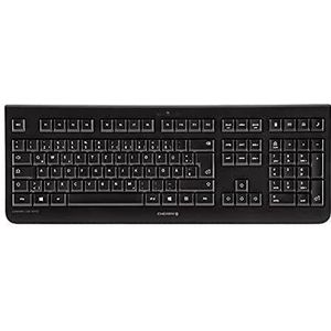 CHERRY DW 3000, draadloze toetsenbord- en muisset, Franse indeling, AZERTY-toetsenbord, werkt op batterijen, GS-goedkeuring, fluisterstille toetsaanslag, zwart