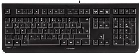 CHERRY KC 1000 toetsenbord Thuis USB Zwitsers Zwart