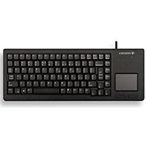 CHERRY XS Touchball Keyboard, Pan-Nordic Layout, QWERTY-toetsenbord, bedraad toetsenbord, mechanisch toetsenbord, ML-mechanica, Touchpad van hoge kwaliteit met twee muisknoppen, zwart