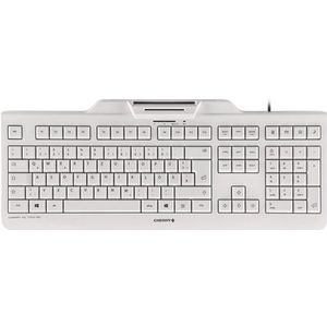 CHERRY KC 1000 SC toetsenbord Universeel USB AZERTY Belgisch Wit