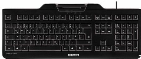 CHERRY KC 1000 SC toetsenbord Universeel USB AZERTY Belgisch Zwart