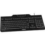 CHERRY KC 1000 SC toetsenbord USB AZERTY Frans Zwart