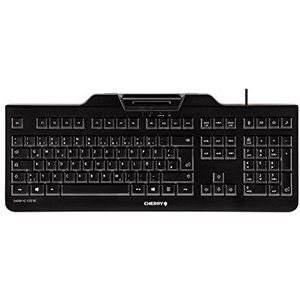 CHERRY KC 1000 SC toetsenbord met 105 toetsen met geïntegreerde smartcardlezer, USB, zwart, Franse lay-out