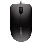 CHERRY DC 2000, Kabelgebundenes Tastatur-Maus-Set, EU-Layout (QWERTY), Plug & Play über je 1 USB-Anschluss, Flaches Design, Symmetrische Maus, Schwarz