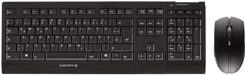 Cherry B.UNLIMITED 3.0 toetsenbord Inclusief muis Kantoor RF Draadloos Duits Zwart