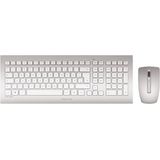 Cherry Dw 8000 Draadloos Toetsenbord En Muis Zilver German QWERTZ