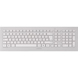 CHERRY DW 8000 - Tastatur-und-Maus-Set - kabellos - RF, 2.4 GHz - Französisch - weiß, Silber