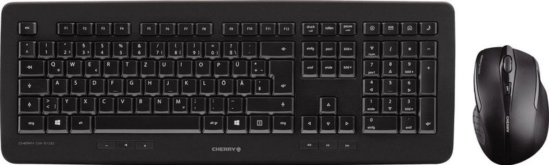 CHERRY DW 5100 toetsenbord Inclusief muis RF Draadloos QWERTZ Duits Zwart