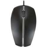 CHERRY GENTIX SILENT - Muis - Optisch - 3 Knoppen - met Bekabeling - USB - Zwart