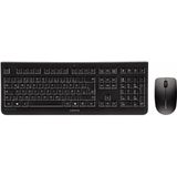 CHERRY DW 3000, draadloos toetsenbord en muis, UK-lay-out, QWERTY-toetsenbord, werkt op batterijen, GS-goedkeuring, stil typen, zwart