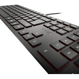 CHERRY KC 6000 Slim toetsenbord USB QWERTZ Duits Zwart