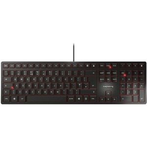 CHERRY KC 6000 Slim toetsenbord USB QWERTZ Duits Zwart