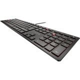 CHERRY KC 6000 Slim toetsenbord USB Amerikaans Engels Zwart