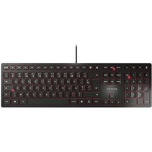 CHERRY KC 6000 Slim toetsenbord Universeel USB AZERTY Frans Zwart