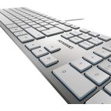 CHERRY KC 6000 Slim toetsenbord Universeel USB QWERTY Brits Engels Zilver