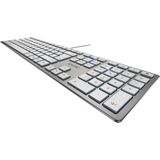 CHERRY KC 6000 Slim toetsenbord Universeel USB QWERTY Brits Engels Zilver